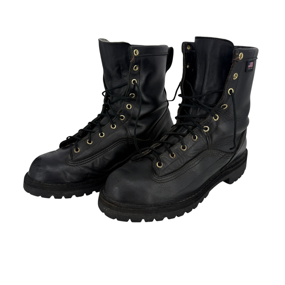 Danner Black Forest 14100 Leather Work Boot Men 11EE Lace Up USA Vibram Lug Sole
